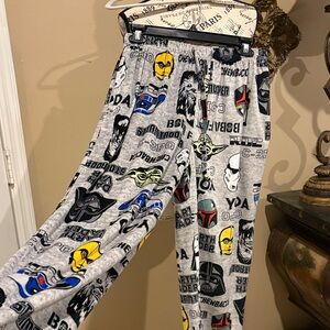 Pant Lounge Sleepwear STAR WARS soft elastic waist gray  Sz M